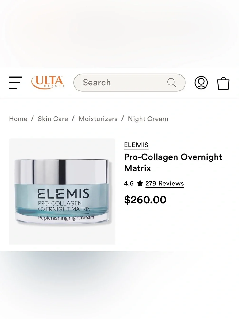 Elemis Pro-Collagen Overnight Matrix Cream